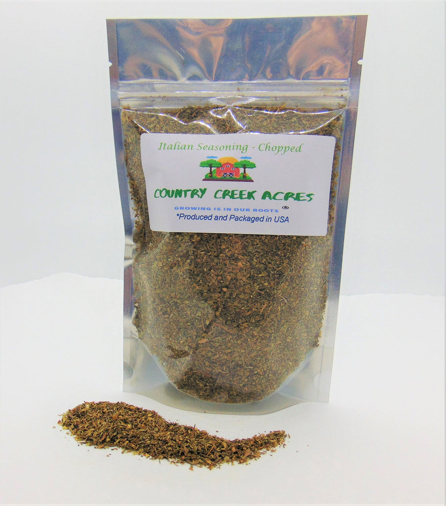 Chopped Italian Seasoning - an Aromatic All-Purpose Seasoning That can be Used for a Wide Variety of Dishes - Non-GMO - Country Creek Acres