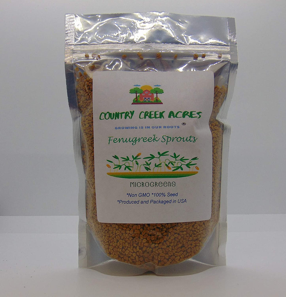 Fenugreek Sprouting Seed, Organic, Non GMO - Country Creek Acres Brand -