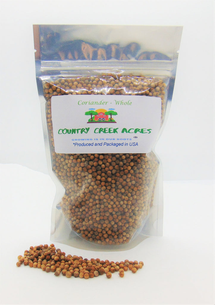 Whole Coriander Seed for Seasoning - Add Bursts of Citrusy, Herbal Flavor to Your Food- Country Creek LLC