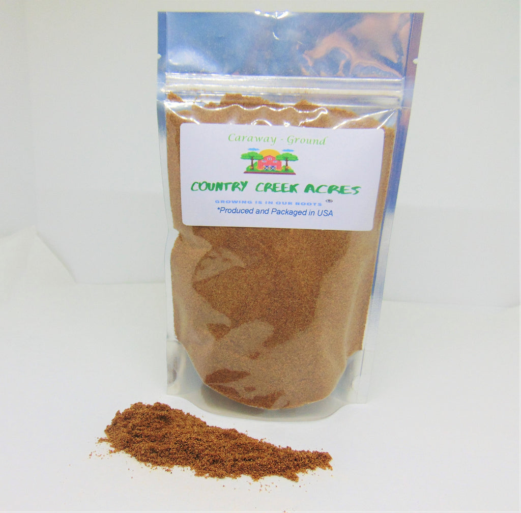 Ground Caraway Powdered Seasoning-An Ancient Spice, with a Bitter Fruity Anise Flavor- Country Creek LLC